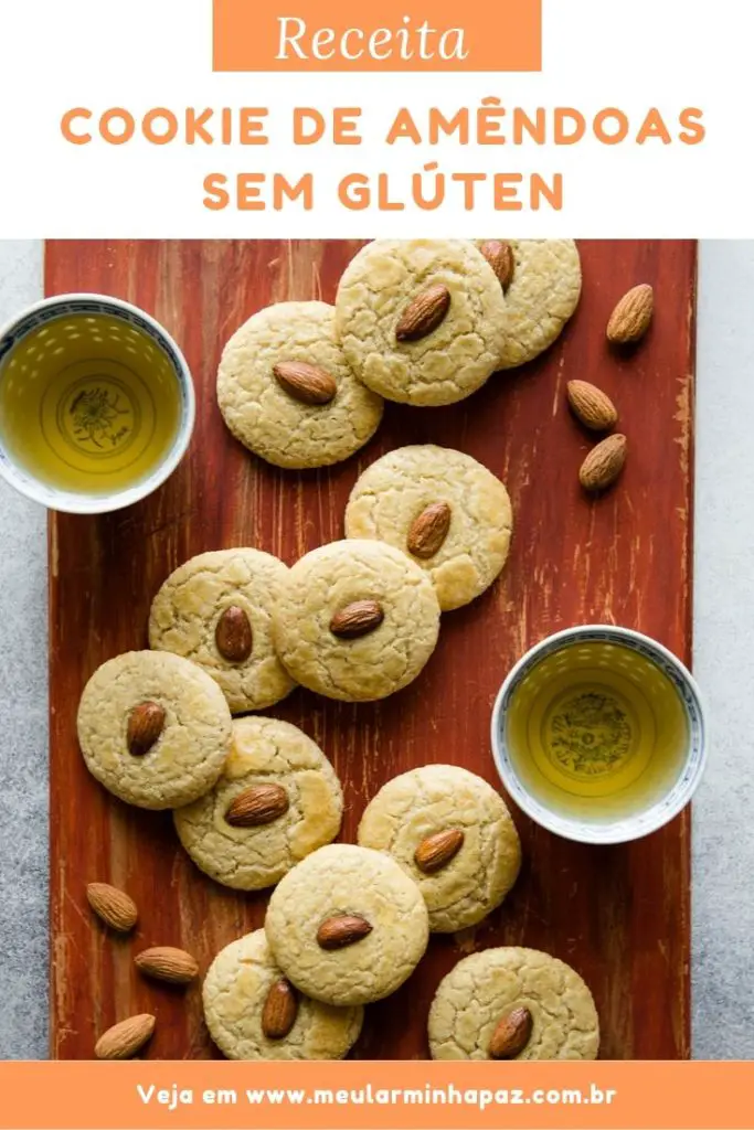 receita de cookie de amendoas sem gluten