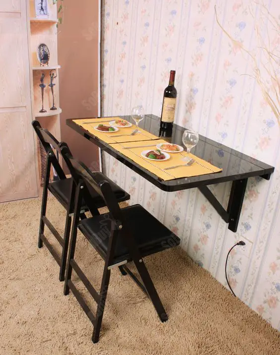 mesa suspensa para cozinha pequena