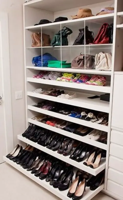 closet organizacao sapato bolsa