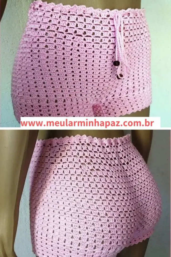 4 Shorts de Crochê Fáceis com Gráfico: Perfeitos para a Praia e o Verão ...